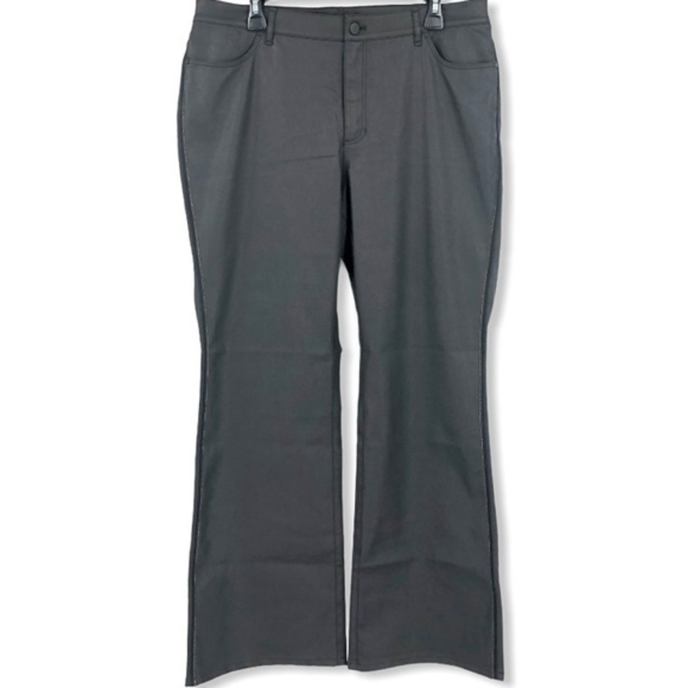 LAFAYETTE 148 NY Size 14 Expresso Brown Waxed Pant